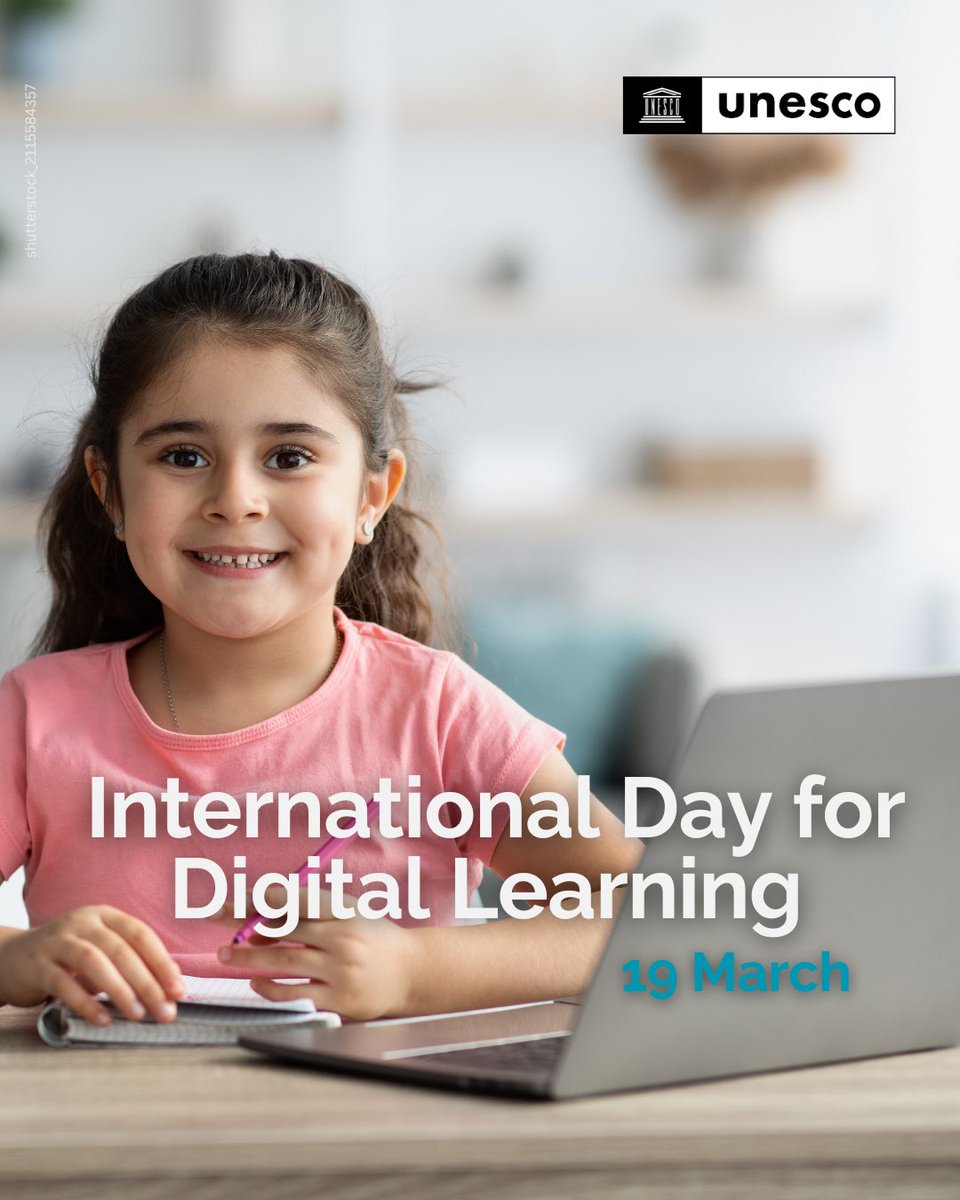 💡 Digital learning isn’t just about tech - it’s about learning equity, even in challenging contexts. 
📣On this #DigitalLearning Day, join UNESCO’s webinar for to hear from teachers, students, policy-makers &amp; experts worldwide.
🔗 unesco.org/en/days/digita…
