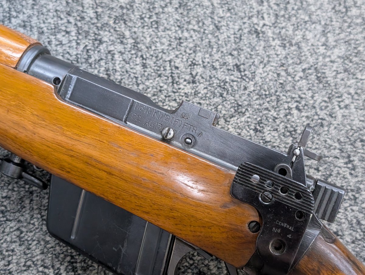 CleaverFirearms's tweet photo. Not Something that you see everyday....

ENFIELD
NO4 MKI/2
308WIN, 10 SHOT
EXCELLENT BORE
DATED 1952
CAS MARKINGS ON SIDE OF RECEIVER

#exmil #classic #endfield #308win #rarearms #collector #vgc https://t.co/XsPpa4l9Up
