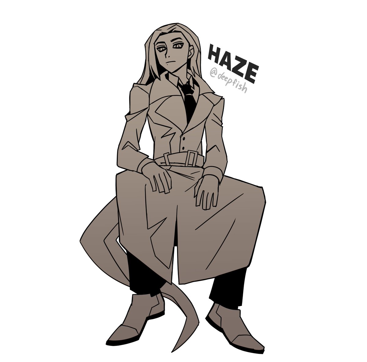 deepdeepfish's tweet photo. #100DayChallenge #oc #characterdesign 
[Day 17] Haze https://t.co/Nv0MYyJFws