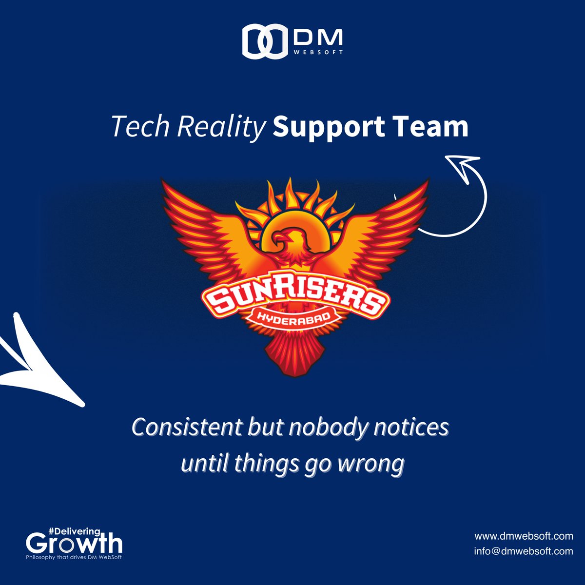 DWebsoft's tweet photo. Tech Teams = IPL Teams 🏏
Ever wondered which IPL team your tech team resembles? from the UI/UX squad nailing designs to the DevOps heroes making magic behind the scenes this is your team’s IPL doppelganger.

Which one are you? 👀

#DMWebSoftLLP #10XGrowth #DeliveringGrowth https://t.co/T0qsL6QzAb