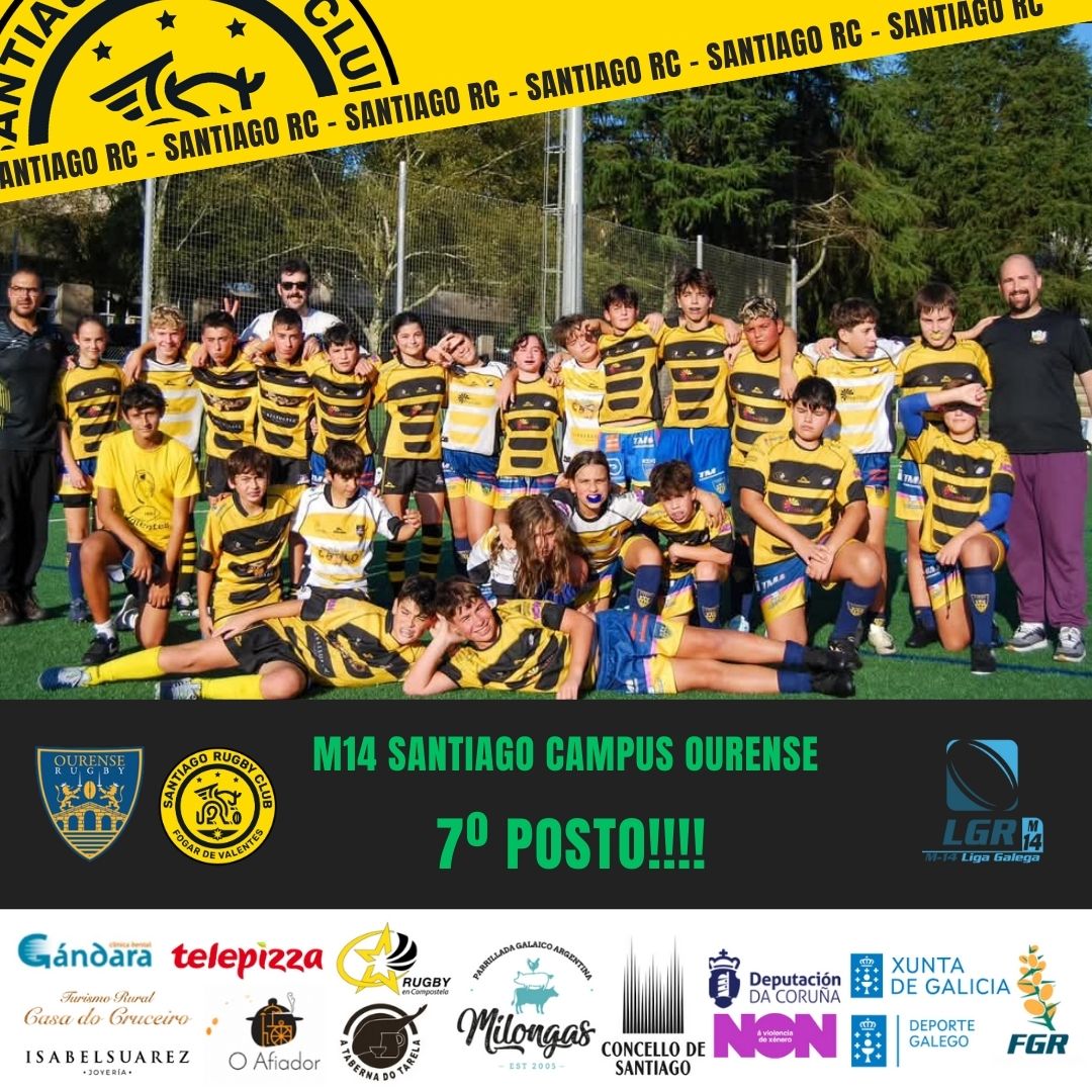 Santiago Rugby Club (@rugbysantiago) on Twitter photo Remata a Liga para os nosos e nosas M14 que xunto con <a href="/OurenseRugby/">CampusUnivOurense</a> alcanzan o 7°posto da clasificación.
Pero esto non para! Seguimos adenstrando nos nosos horarios habituáis.
#santiagoquererugby Remata a Liga para os nosos e nosas M14 que xunto con <a href="/OurenseRugby/">CampusUnivOurense</a> alcanzan o 7°posto da clasificación.
Pero esto non para! Seguimos adenstrando nos nosos horarios habituáis.
#santiagoquererugby