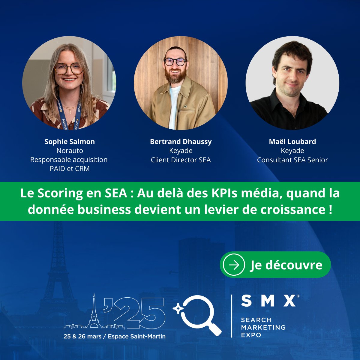 Le Scoring en SEA : Au delà des KPIs média, quand la donnée business devient un levier de croissance !

Au-delà des KPIs classiques, comment exploiter la donnée business pour booster ses performances ?

Infos et inscription ➡️  smxfrance.com/agenda/

Organisation @MAREVCOM