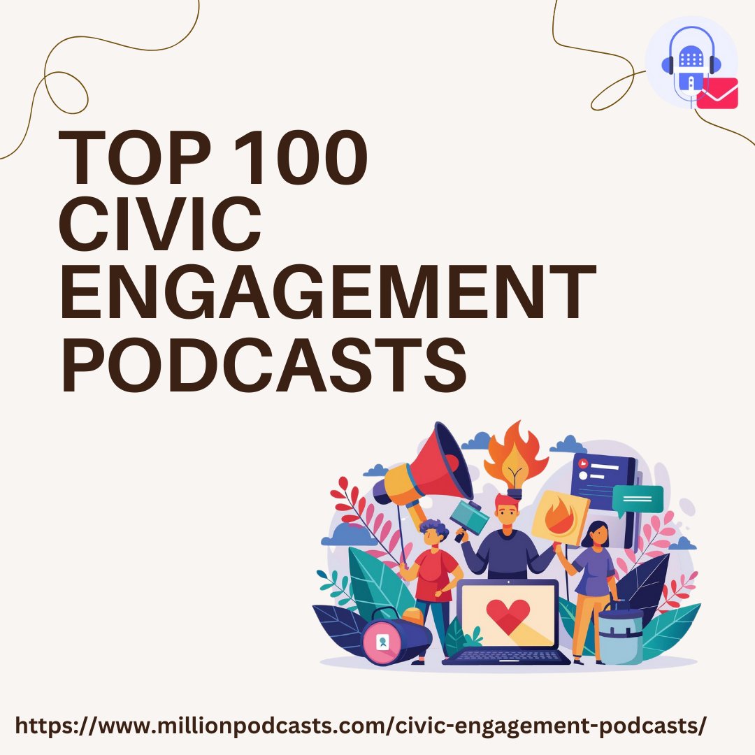 MillionPodcasts's tweet photo. 🗳️🎙️ The Top 100 Civic Engagement Podcasts of 2025 Are Here! 🎧🌍
🔗 Discover the full list here: https://t.co/yXM6npn1EJ
For activists, community leaders & engaged citizens—this is your go-to resource for connecting with top civic engagement podcasters. Explore shows covering democracy, social change, grassroots movements, and public policy!
🎧 Why use this list?
✅ Direct access to civic engagement podcast hosts & producers 🎙🏛️
✅ Save hours of research—contacts all in one place ⏳⚡
✅ Perfect for PR campaigns, guest bookings & sponsorships 🤝🔥
✨ Huge shoutout to these incredible podcasters driving civic awareness and action! You’ve been selected from thousands! 🎉📊
@onlyinsj @ellinayin @civiccipher @dofd @SceneOnRadio @sceneonradio @ellmcgirt @catchatweetdown @ashleysandberg @directdemocracc @jeremisuri @BertelsmannFdn @democracync @civics101pod @hmccarthynhpr @thsea @uscpolfuture @bobshrum @murphymike @brettlmlevy @mccourtneyinst @cbeem1 @celoyle @profcandis @jennaspinelle @afjbebold @pantsuitpolitic @bluegrassred @nkybeth @icma @citizentacoma @erikhanberg @sfcivic @rudma @ryanlawler @jajandassocllc @compassionatelv @willrucker4nv @kdaburtcohen @alivedemocracy
📢 Ready to make a difference? Check out the full list now! 🚀🔗