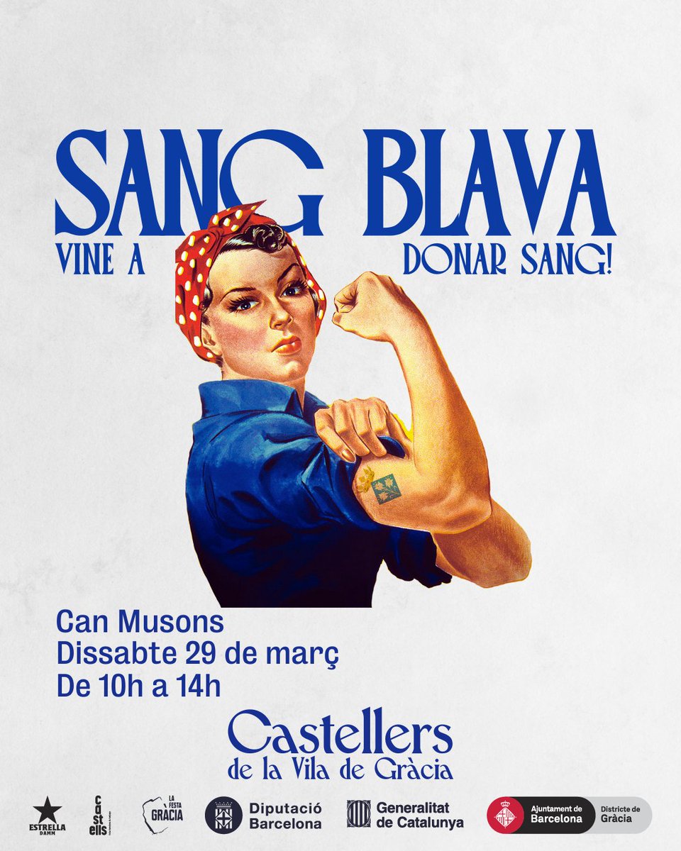 cvg_cat's tweet image. El proper dissabte 29 de març torna la Sang Blava, que enguany celebra la seva 15a edició.

Pots reservar a través del següent enllaç:
bancsang.net/ca/donacions/s…

I després celebrarem la calçotada de la colla!