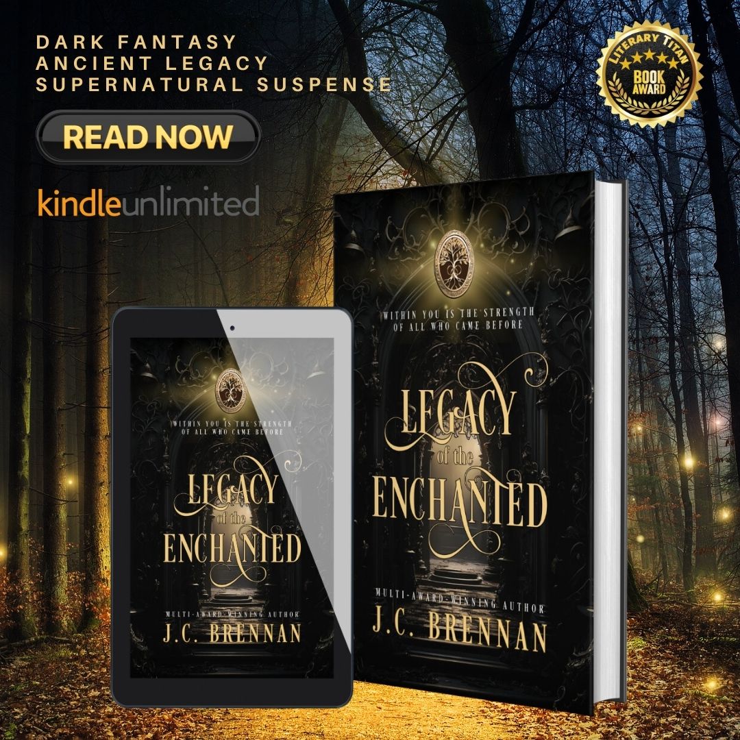 "Only the Enchanted of his bloodline will reign,
And bring peace and harmony to this land again.".
✨ mybook.to/legacyoftheenc…
#Free #Kindleunlimited

#darkfantasy #witches #suspense #fantasynovels
#bookstoread #IARTG #youngadult #YAFantasy #YA #mustread
#bookboost #bookworms