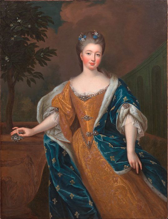 kingemp990's tweet photo. In 1710, Charles married Marie Louise Élisabeth d’Orléans, daughter of Philippe II, Duke of Orléans. Their union was emblematic of strategic alliances within the French nobility. 💍🤵👰 #RoyalMarriage #FrenchNobility https://t.co/SeE9M031gZ