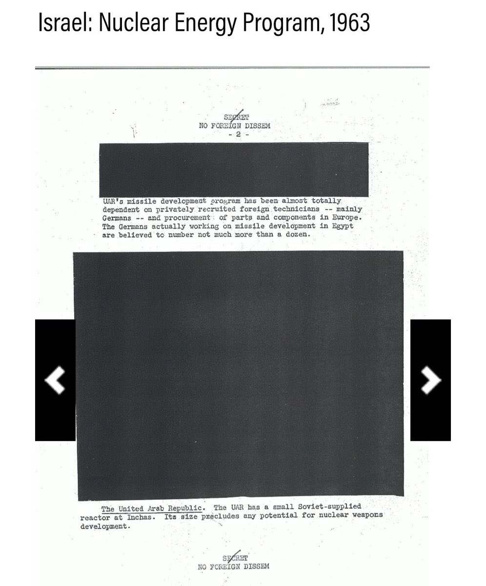 [問卦] 甘迺迪文件裡的以色列核子計畫被塗黑
