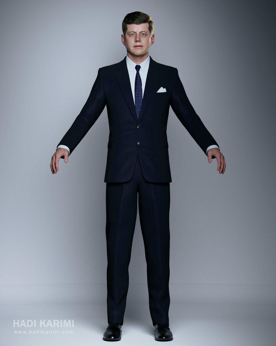 JFK files were declassified today and they found photorealistic renders of him made in ZBrush, Maya, and rendered with Arnold 😱