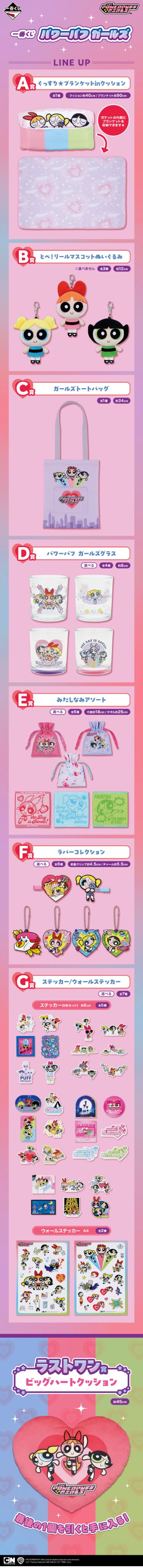 パワーパフガールズ　くじ　ラストワン賞　A賞 B賞 C賞　他 パワーパフガールズ くじ ラストワン賞 A賞 B賞 C賞 他