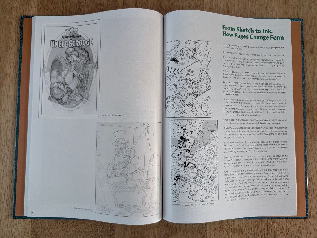 Yesterday I got an email from my local comic book store that he received this book, the Uncle Scrooge and the Infinity Fine - Gallery Edition. And wow, what an amazing book with not only the story from the comic but tons of additional art and background info! #Ducktalk