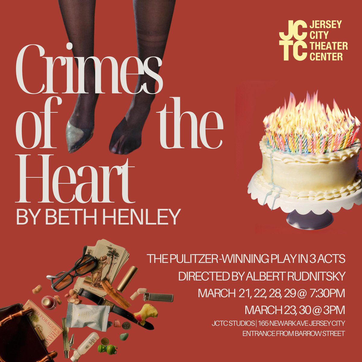Jersey City Theater Center (@jctcenter) on Twitter photo <a href="/JCTCenter/">Jersey City Theater Center</a> presents Beth Henley’s Pulitzer Prize Crimes of the Heart dir.@AlbertRudnitsky. Set in 70s, the turbulence of racism, the women’s liberation movement, cult. anxieties about war, we delve into reasons behind our country’s divides today Tix:jctcenter.org <a href="/JCTCenter/">Jersey City Theater Center</a> presents Beth Henley’s Pulitzer Prize Crimes of the Heart dir.@AlbertRudnitsky. Set in 70s, the turbulence of racism, the women’s liberation movement, cult. anxieties about war, we delve into reasons behind our country’s divides today Tix:jctcenter.org