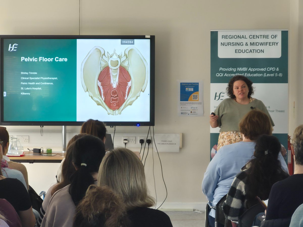RCNME (Dublin and South East) (@rcnme_se) on Twitter photo Shirley Trimble, Clinical Specialist Physiotherapist, Pelvic Health & Continence at <a href="/lukes_ck/">St. Luke's General Hospital Carlow/Kilkenny</a> talking to us about Pelvic Floor Care and exercises at today's Gynaecology and Women's Health Study Day
<a href="/NurMidONMSD/">ONMSD</a> <a href="/HSEDubSouthEast/">HSE Dublin and South East</a> <a href="/EdelRyan12/">Edel Ryan</a>
#Nurses #Midwives #WomensHealth Shirley Trimble, Clinical Specialist Physiotherapist, Pelvic Health & Continence at <a href="/lukes_ck/">St. Luke's General Hospital Carlow/Kilkenny</a> talking to us about Pelvic Floor Care and exercises at today's Gynaecology and Women's Health Study Day
<a href="/NurMidONMSD/">ONMSD</a> <a href="/HSEDubSouthEast/">HSE Dublin and South East</a> <a href="/EdelRyan12/">Edel Ryan</a>
#Nurses #Midwives #WomensHealth