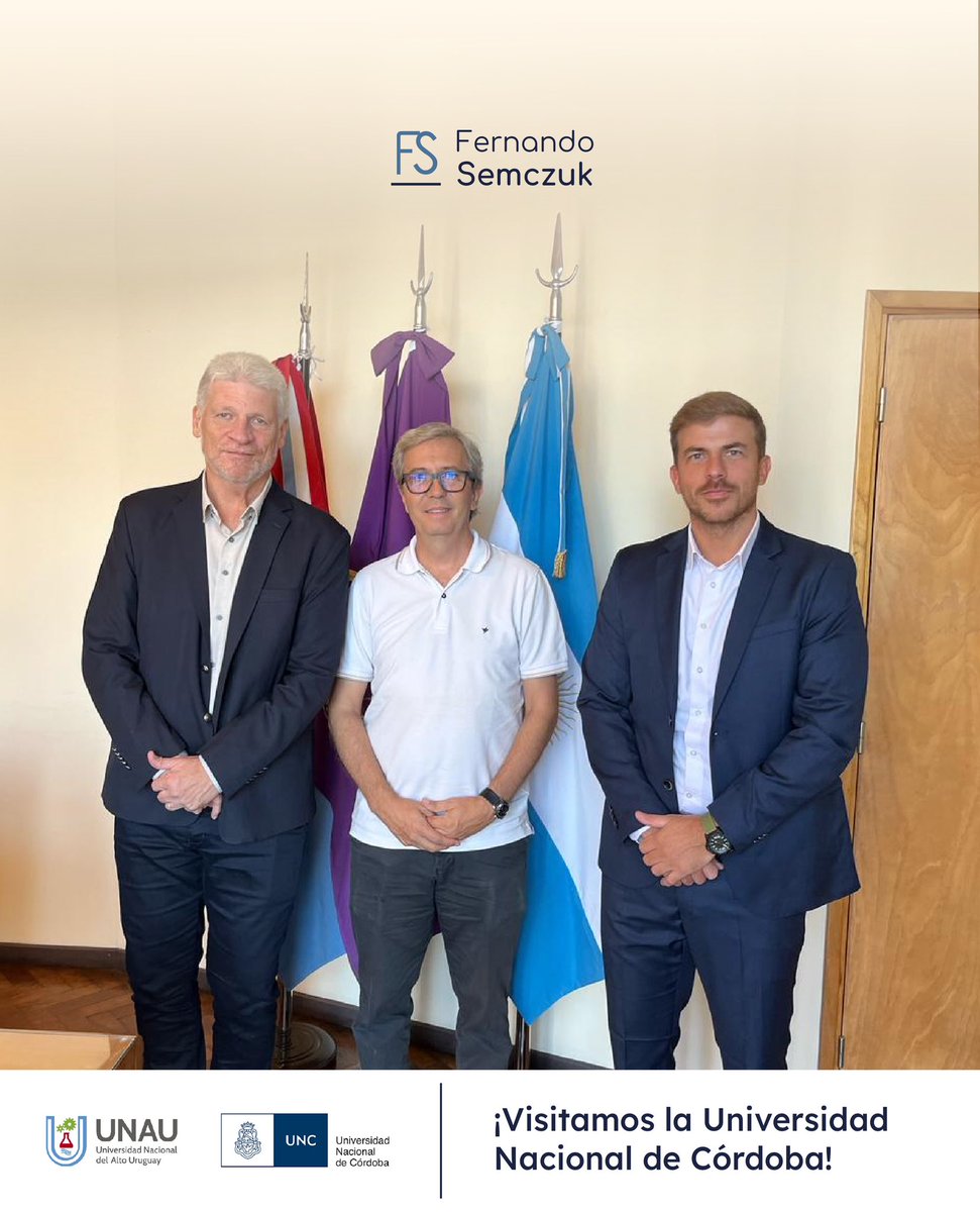 ¡Visitamos la Universidad Nacional de Córdoba! Junto al Vicerrector @rubenecolucci realizamos una visita  a la Universidad Nacional de Córdoba donde nos recibió el Rector Jhon Boretto <a href="/jhonboretto/">Jhon Boretto</a>.Tuvimos la oportunidad de explorar posibles colaboraciones para futuros convenios