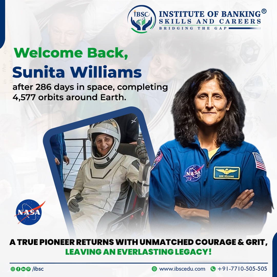 ibscedu's tweet photo. 🌍 𝐖𝐞𝐥𝐜𝐨𝐦𝐞 𝐁𝐚𝐜𝐤, 𝐒𝐮𝐧𝐢𝐭𝐚 𝐖𝐢𝐥𝐥𝐢𝐚𝐦𝐬! 🚀

 Welcome home, Sunita Williams! 🚀🌍 After 286 days in space and an astounding 4,577 orbits around Earth, she returns as a symbol of strength and inspiration.
#sunitawilliams #nasa #astronaut #ibsc #mohali #chandigarh https://t.co/OXcoFlU2Wa