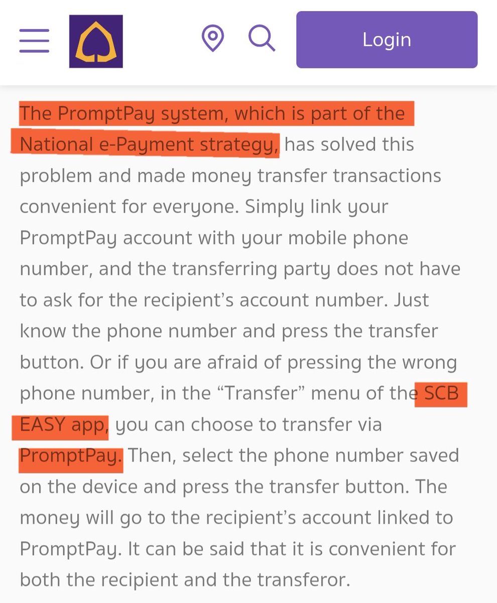 ChartNerdTA's tweet image. Guess what.. 

The SCB Easy App relates right back to PromptPay 👇

A wallet system that operates as a result of the PromptPay infrastructure 👇 

Quote &amp;gt; &quot;Prompt Pay Has Solved This Problem And Made Money Transfers Available To Everyone&quot;

$VELO | #Lightnet 💭
