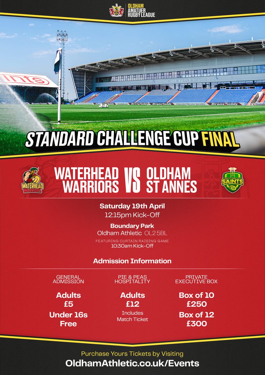 johnbyram1's tweet photo. Tickets are now available to buy online for this years 
Echo Engineering Solutions
Oldham Standard Cup https://t.co/ZlkBrEs4c9