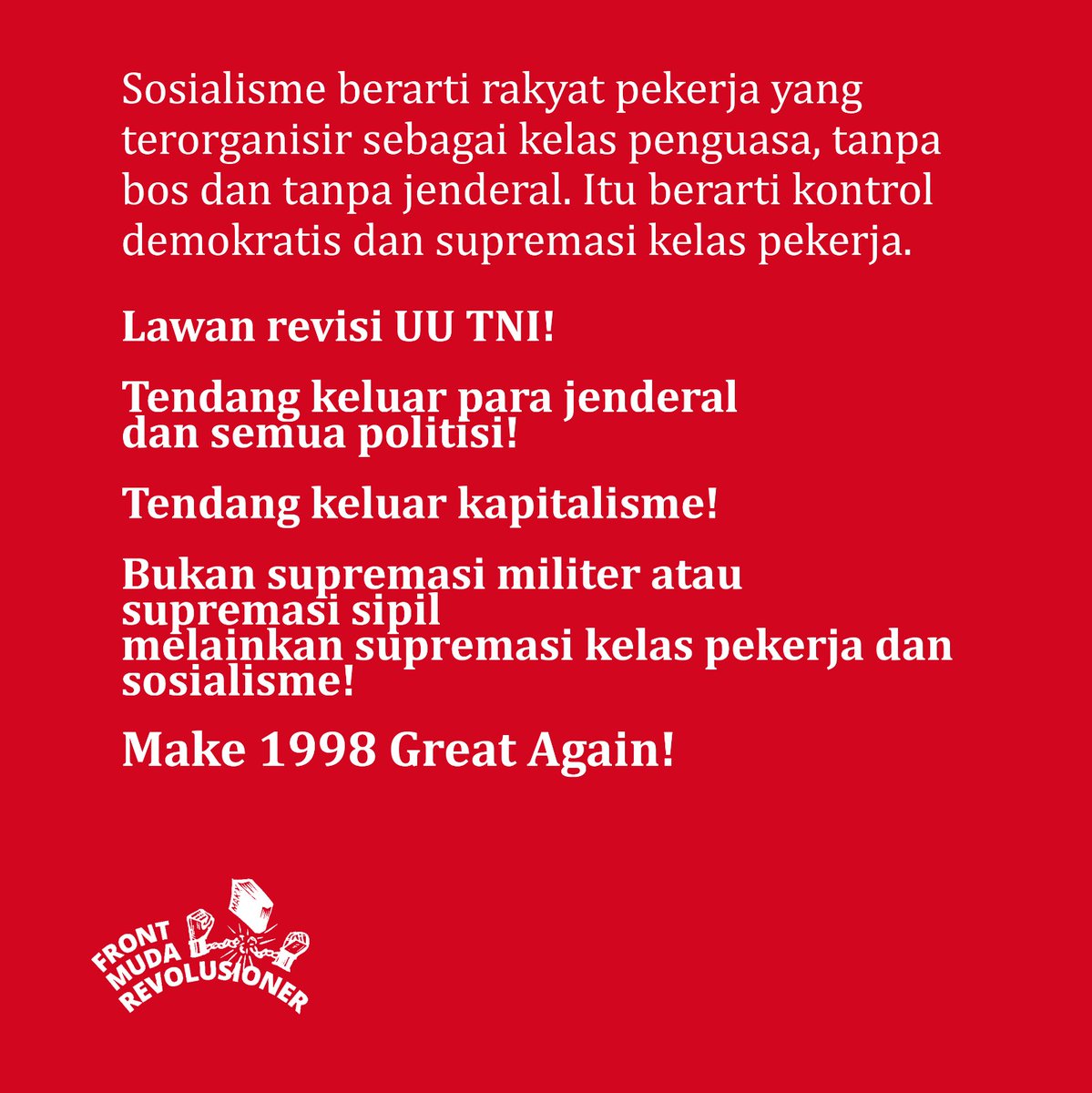 Front Muda Revolusioner tweet media