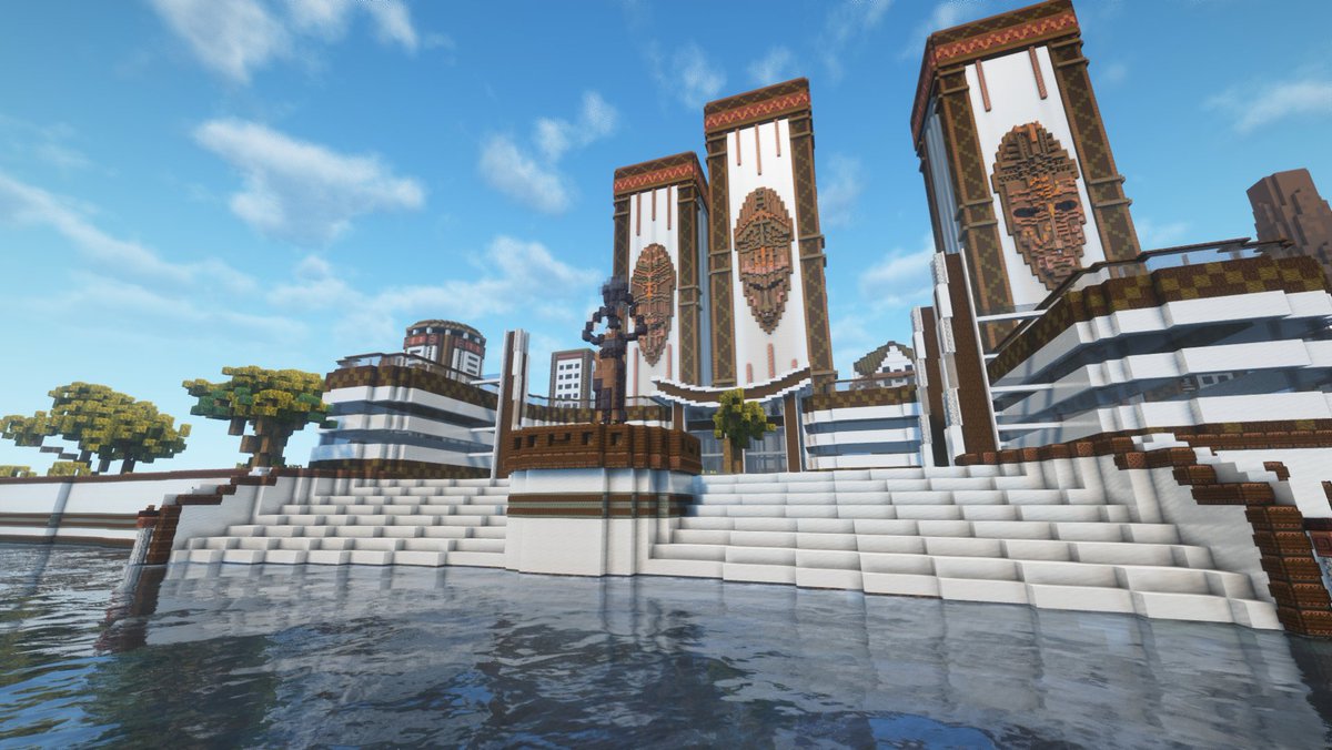 afroforge's tweet image. Afrofuturistic City #Minecraft  #Minecraftbuilds