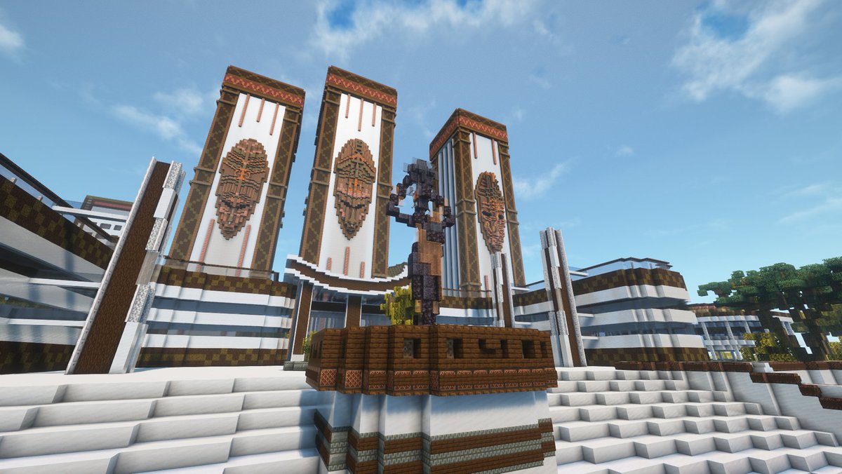 afroforge's tweet image. Afrofuturistic City #Minecraft  #Minecraftbuilds