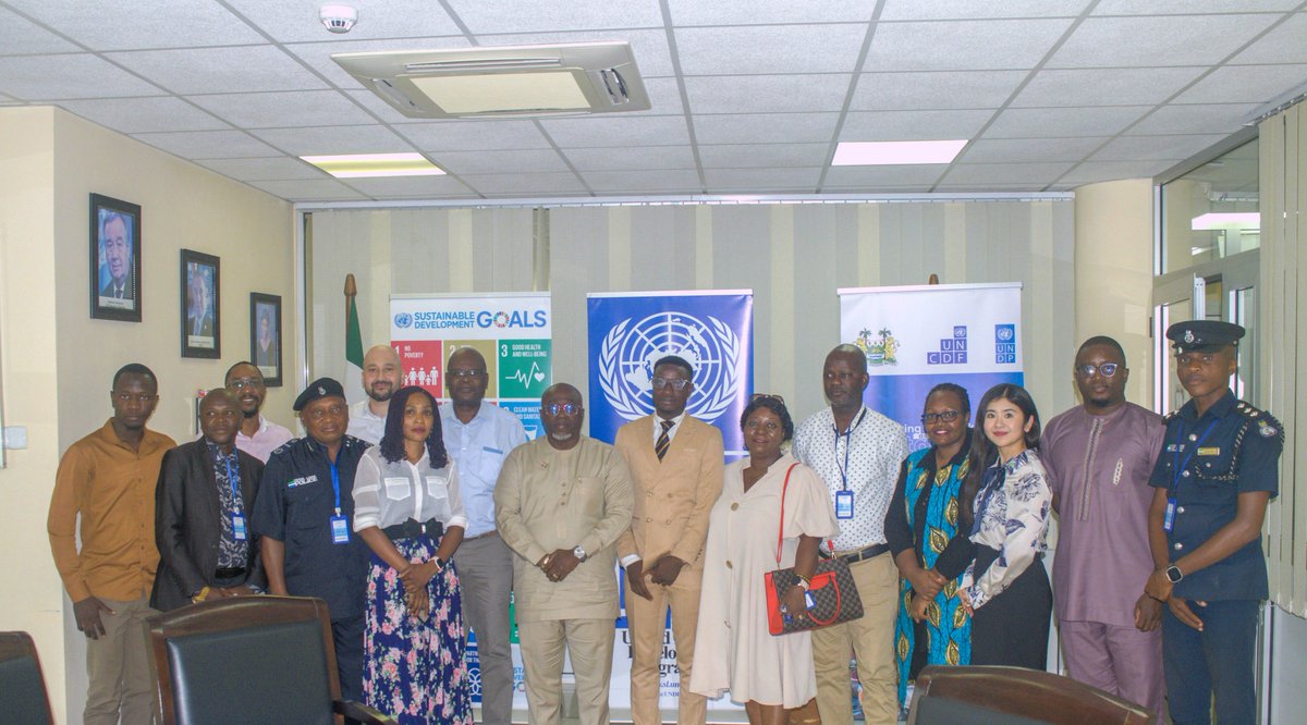 UNDPSierraLeone's tweet photo. The Board of the @UNPeacebuilding's Youth Bike Riders project have convened to discuss &amp; approve the 2025 workplan,co-chaired by Dep Min Hon. Patrick Gibrilla @Youthaffairsmin &amp; our #ResRep @FredAmpiah.The board is revving up support for youth bike riders as champions of peace. https://t.co/LYXx6VPNQy