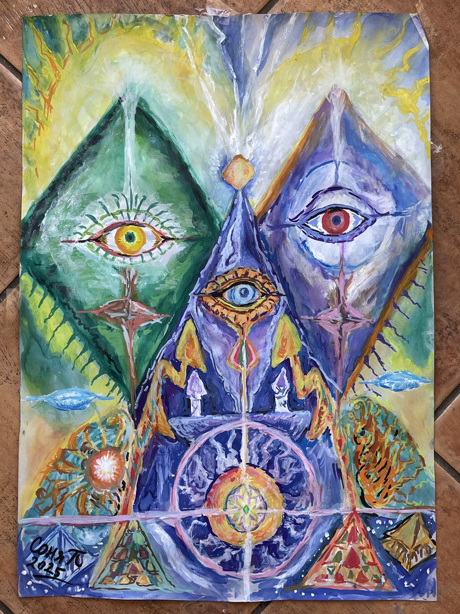 sonia_aeya's tweet photo. Painting "The Threshold of Unity"
Watercolor, 50 x35cm  #surrealistic  #shamanicart  #art #tretooko #meditationart #watercolors #psychedelicart #TheThresholdOfUnity #myvisions #ПрагътНаЕдинството #SonyaPetrovaArt #surrealisticart #psypainting #painting #СоняПетроваАрт #psydrawing https://t.co/PGdph9foFh