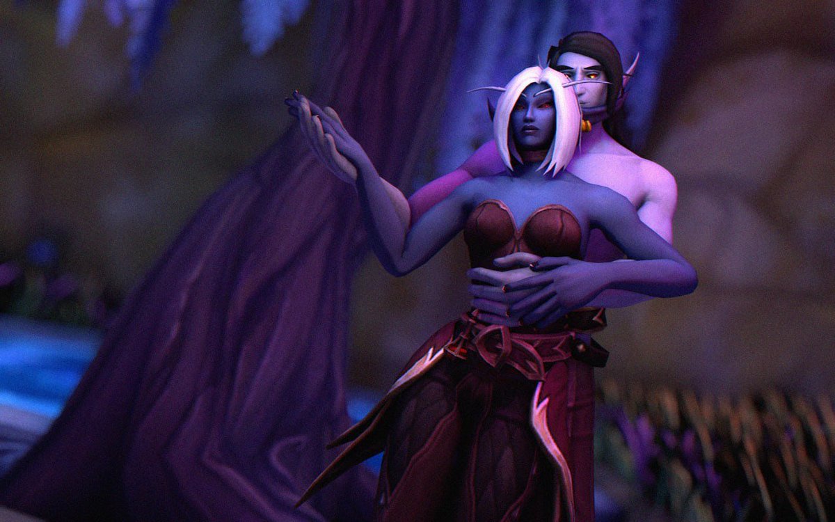 MessiahsDeath's tweet photo. After going to Shadowlands and meeting Hans, every night is like a fairy tale

A great partner who accepts who he is :3
#wow #warcraft #nsfw #nightborne #3D #3Dart https://t.co/ssW5aW8dAQ