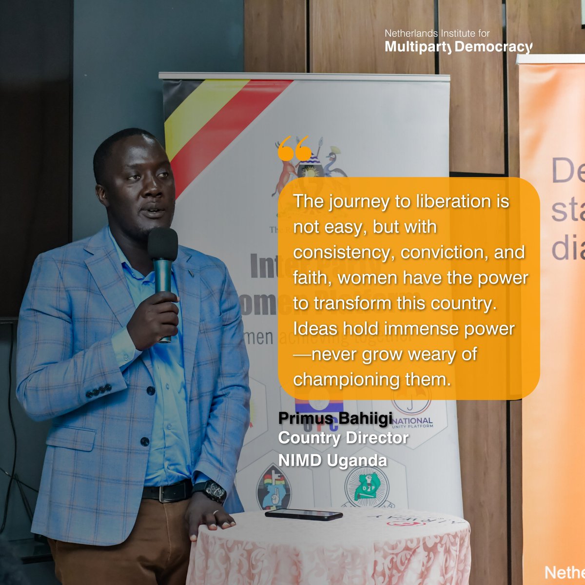 NIMD Uganda (@nimduganda) on Twitter photo In his remarks, <a href="/PrimusBahiigi/">Atukwatse Primus Bahiigi</a>, the <a href="/NimdUganda/">NIMD Uganda</a> Country Director, emphasised the power of knowledge in breaking down barriers and amplifying women’s voices in political spaces. #WomeninPolitics #NIMD In his remarks, <a href="/PrimusBahiigi/">Atukwatse Primus Bahiigi</a>, the <a href="/NimdUganda/">NIMD Uganda</a> Country Director, emphasised the power of knowledge in breaking down barriers and amplifying women’s voices in political spaces. #WomeninPolitics #NIMD