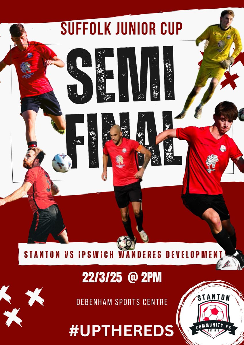 Stanton CFC (@fcstanton) on Twitter photo So a big weekend coming up for the Reds as the 1st team face a young & talented <a href="/IWFC_Develop/">Ipswich Wanderers Development Sides</a> side with the prize of a Portman Road final for the winners #UTRπ₯ So a big weekend coming up for the Reds as the 1st team face a young & talented <a href="/IWFC_Develop/">Ipswich Wanderers Development Sides</a> side with the prize of a Portman Road final for the winners #UTRπ₯