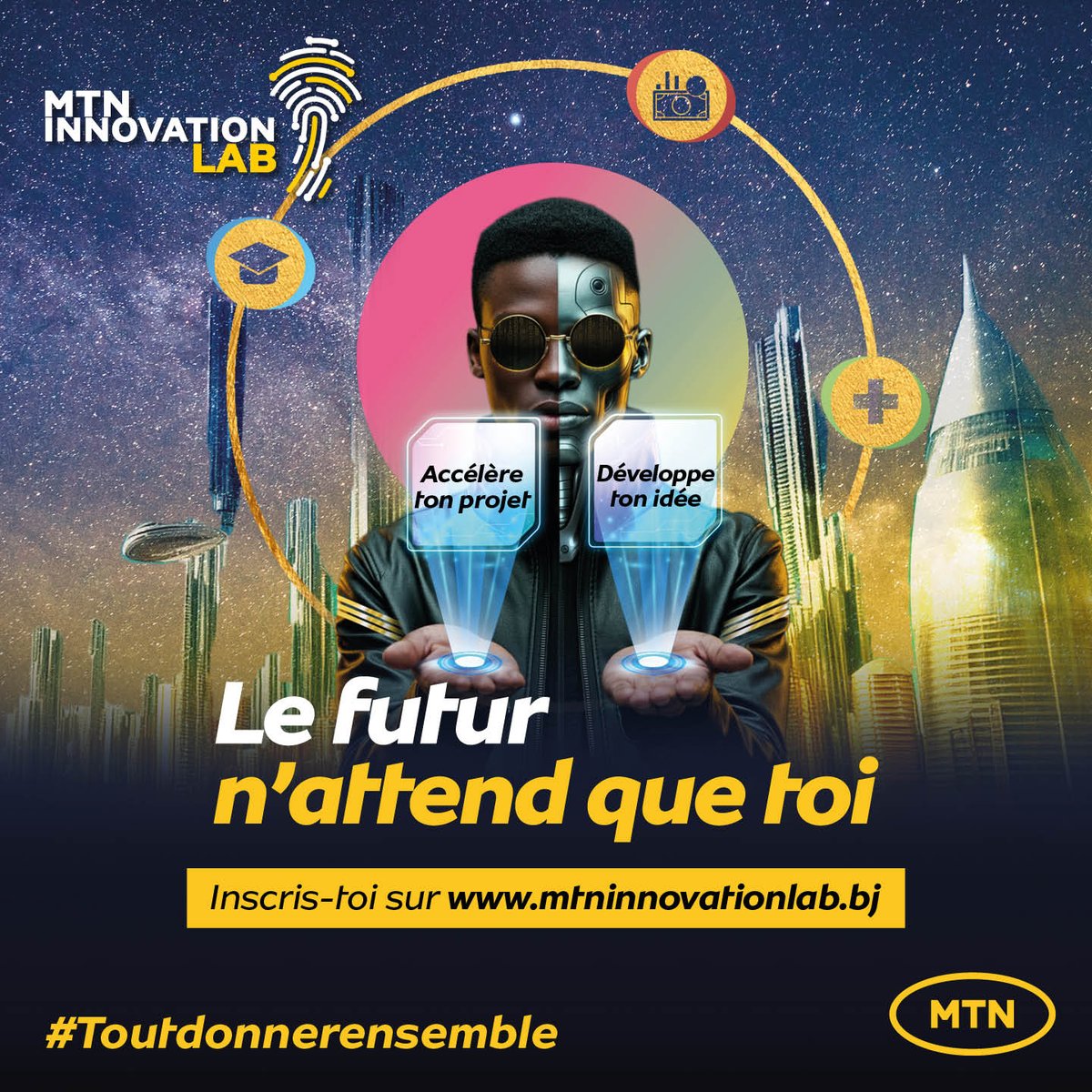 Une idée ? Un projet ? Donnez-lui vie avec le MTN Innovation Lab. Bénéficiez d’un programme complet pour innover et réussir : mentorat, accompagnement et opportunités avec MTN Bénin.
📢 Postulez dès maintenant : mtninnovationlab.bj
#MTNInnovationLab #Startup #TechForGood