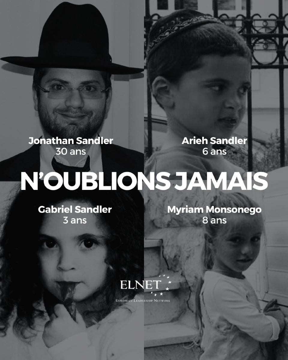 ElnetFr's tweet photo. 19 mars 2012 - Toulouse
Il y a 13 ans, Jonathan Sandler (30 ans), ses fils Arieh (5 ans) et Gabriel (4 ans), ainsi que Myriam Monsonego (7 ans) ont été assassinés parce que juifs.
Nous n’oublions pas. Nous n'oublierons jamais.
#OzarHatorah #elnetfrance https://t.co/WuOdVy08el