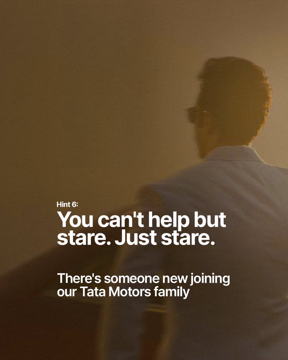 Bet you figured it out in the first 5
seconds. Or did you?
Well, let us know in the comments.
Stay tuned as we share tomorrow.

#TATAev #TataMotorsPassengerVehicles #MoveWithMeaning