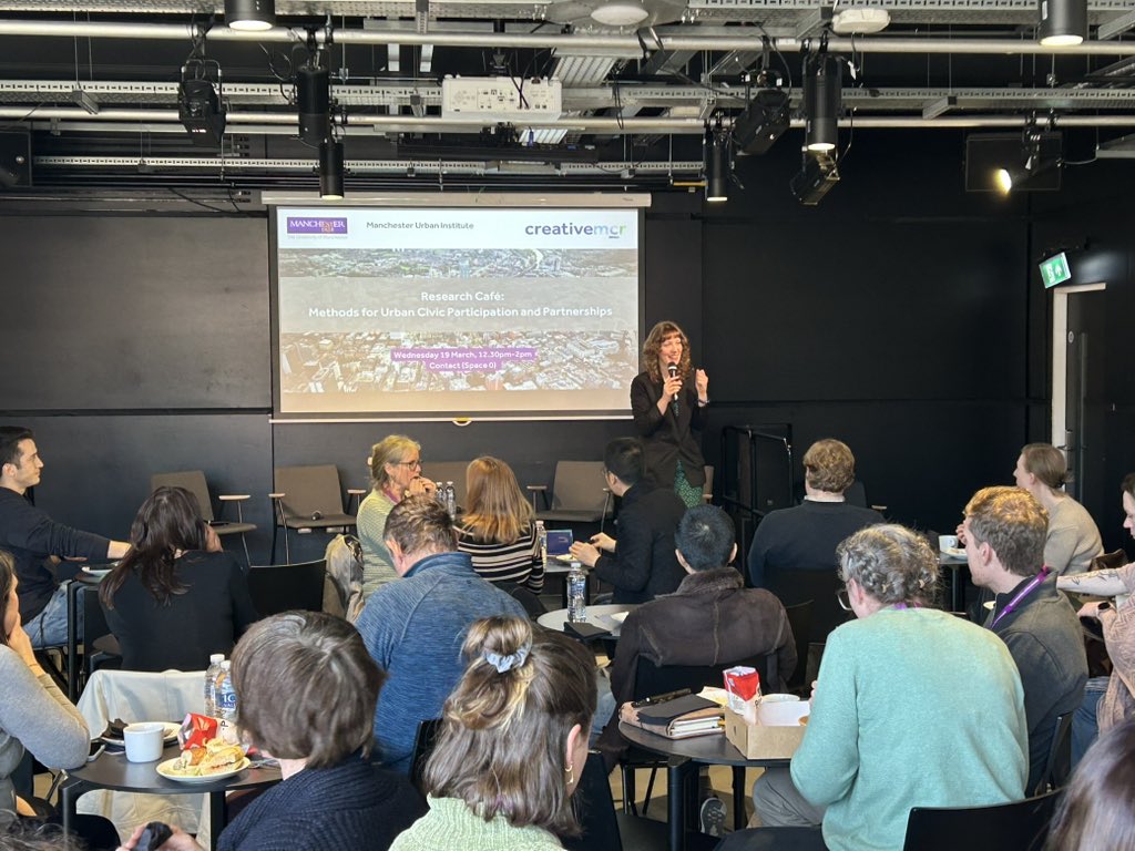 Creative Manchester (@uomcreativemcr) on Twitter photo We’re here at <a href="/ContactMcr/">Contact</a> where <a href="/heritagemcr/">Dr Jenna C. Ashton</a> is introducing our research café with <a href="/UoMUrban/">UoM Urban Institute</a>, “Methods for Urban Civic Participation and Partnerships” We’re here at <a href="/ContactMcr/">Contact</a> where <a href="/heritagemcr/">Dr Jenna C. Ashton</a> is introducing our research café with <a href="/UoMUrban/">UoM Urban Institute</a>, “Methods for Urban Civic Participation and Partnerships”