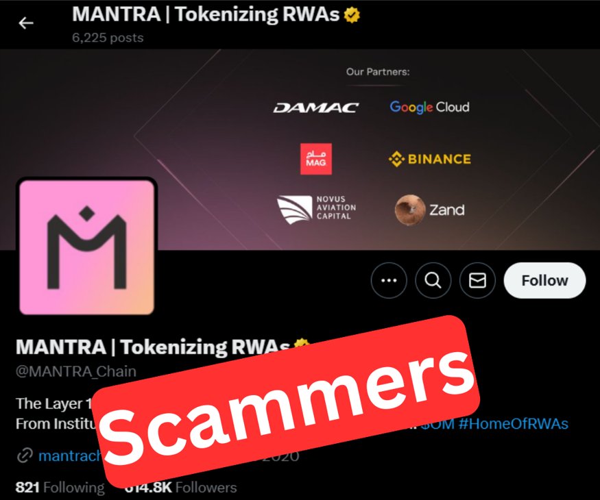 🚨 <a href="/MANTRA_Chain/">MANTRA | The EVM L1 for RWAs</a> &amp; <a href="/jp_mullin888/">JP Mullin (🕉, 🏘️)</a>

I've never seen a project treat its community like this. Every time someone asks valid questions, the founder <a href="/jp_mullin888/">JP Mullin (🕉, 🏘️)</a> mocks them instead of addressing concerns. Why are you so proud of this behavior? Can’t you put your ego aside for a