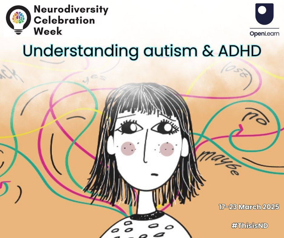 As well as some fantastic new content created for #Neurdiversity Celebration Week, you can also find our hugely popular free courses, Understanding #Autism &amp; Understanding #ADHD, in our collection.

Enrol now to learn more 👇

open.edu/openlearn/heal…

#ThisisND