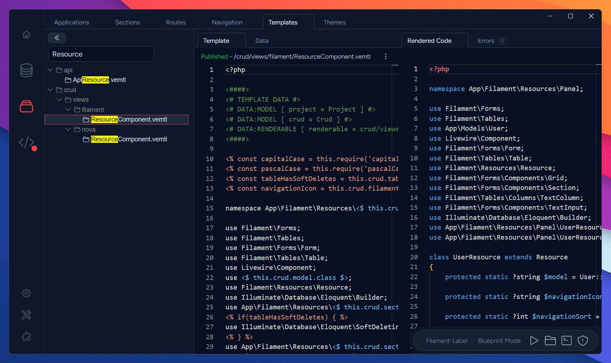 I just launched a new <a href="/VemtoApp/">Vemto</a> version (2.1.12), fixing Laravel Filament code generation