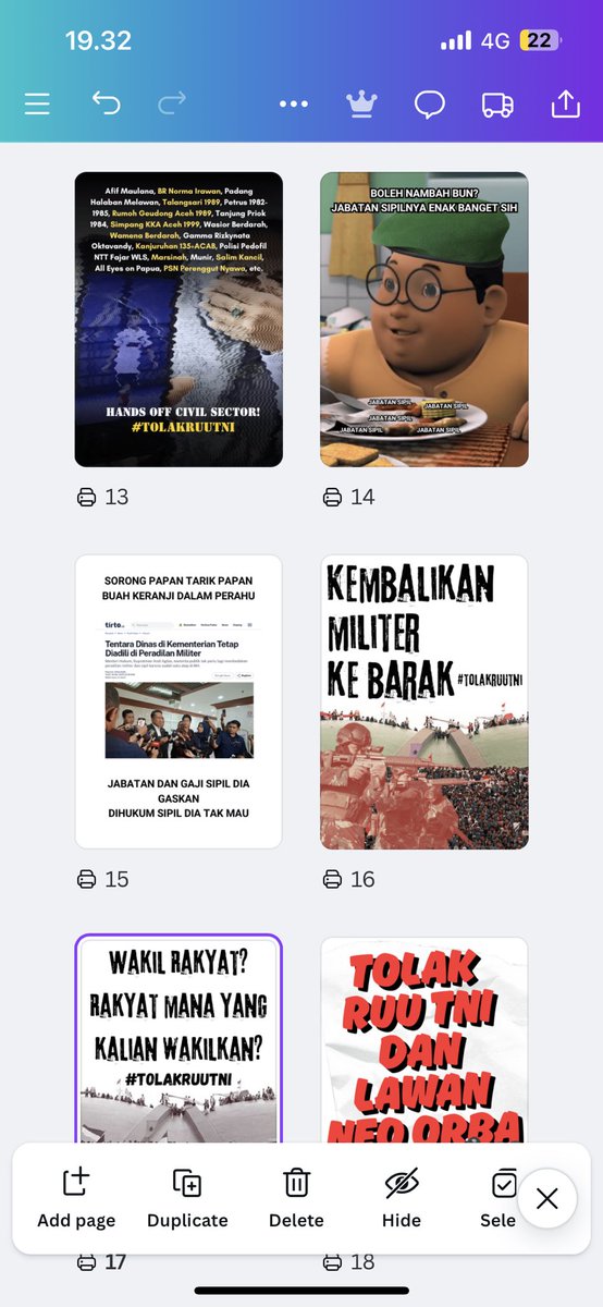 sudah ada 20+ poster yg bebas diunduh dan dipergunakan buat aksi lgsg maupun online, teman-teman👍🏼