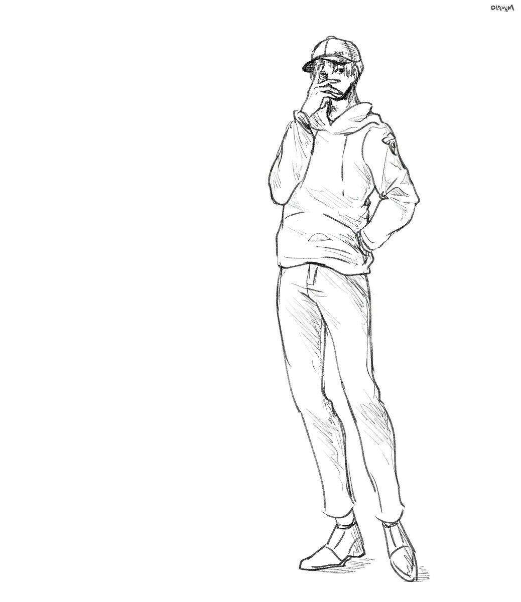 너무 오랜만의 전신 그리기