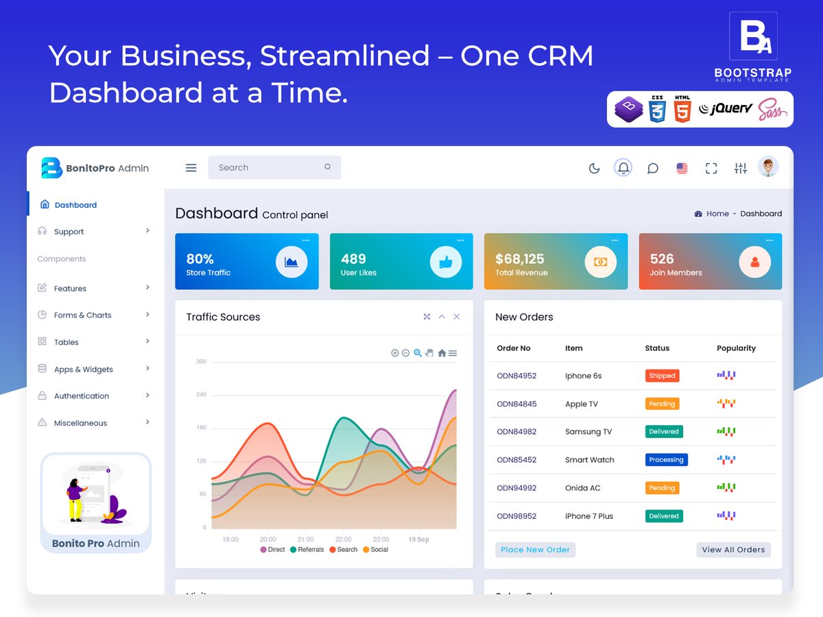 AdminTemplate's tweet photo. Your Business, Streamlined – One CRM Dashboard at a Time.
.
Buy Now : https://t.co/txZSWo5CqF
.
#CRMAdminTempate #AdminTempate #crm #CSS3 #Dashboard #webkit #envato #ux #ui #uxswipe #sketch #figma #webdesigner #javascript #webdeveloper #bootstrapadmintemplate #dashboardtemplate https://t.co/eQ3SshJjsF