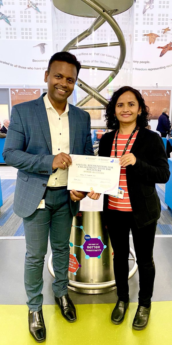 Rheum Doc (@rheumatologyreg) on Twitter photo Happy to receive the special recognition from <a href="/BSRBR_RA/">BSRBR-RA Study</a> with <a href="/SabitaAcharya2/">Sabita Pokharel</a> #research #collaboration #patientsafety #patientfirst <a href="/Medway_NHS_FT/">Medway NHS Foundation Trust</a> <a href="/Medway_Research/">Medway NHSFT Research and Innovation Team</a> <a href="/RheumatologyUK/">BSR</a> Happy to receive the special recognition from <a href="/BSRBR_RA/">BSRBR-RA Study</a> with <a href="/SabitaAcharya2/">Sabita Pokharel</a> #research #collaboration #patientsafety #patientfirst <a href="/Medway_NHS_FT/">Medway NHS Foundation Trust</a> <a href="/Medway_Research/">Medway NHSFT Research and Innovation Team</a> <a href="/RheumatologyUK/">BSR</a>