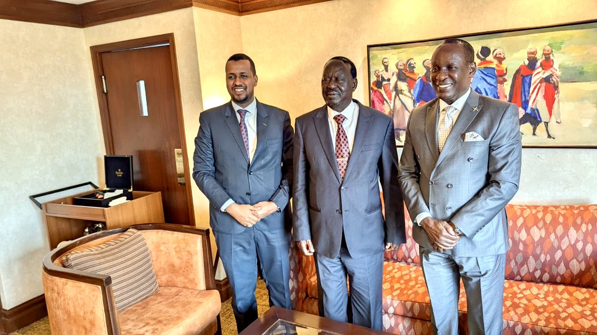 I paid a courtesy call on my brother and Pan -Africanist Rt Hon ⁦<a href="/RailaOdinga/">Raila Odinga</a>⁩ today in Nairobi and discussed great ideas on progressing East African common trade and economic development.