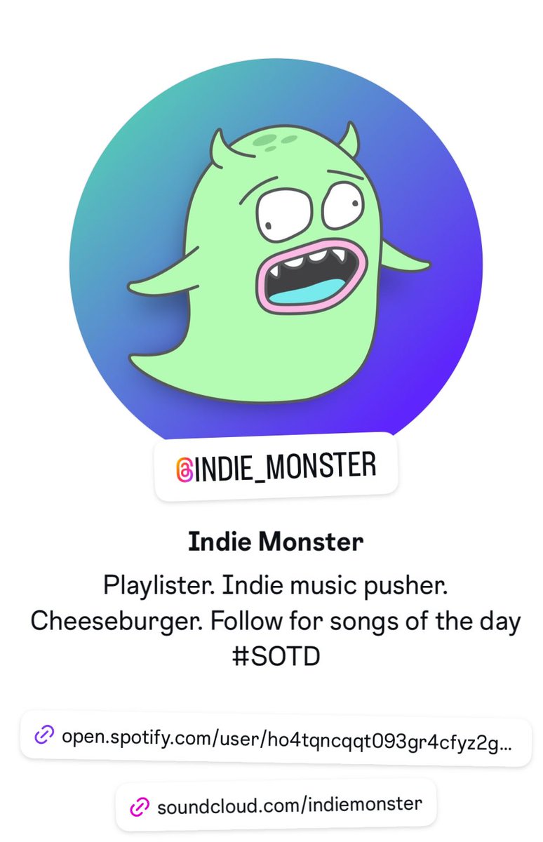 Follow Indie Monster on Instagram! Posting songs of the day and playlists. instagram.com/indie_monster/…