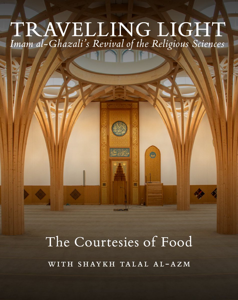 A key aspect of maintaining a healthy relationship with our Creator is scrutinising the amount and type of food we contain, as well as upholding noble courtesy towards guests and hosts. 

🗓️ TODAY 
🕟 16:30 GMT
📺 Watch: cambridgecentralmosque.org/ramadan-tv