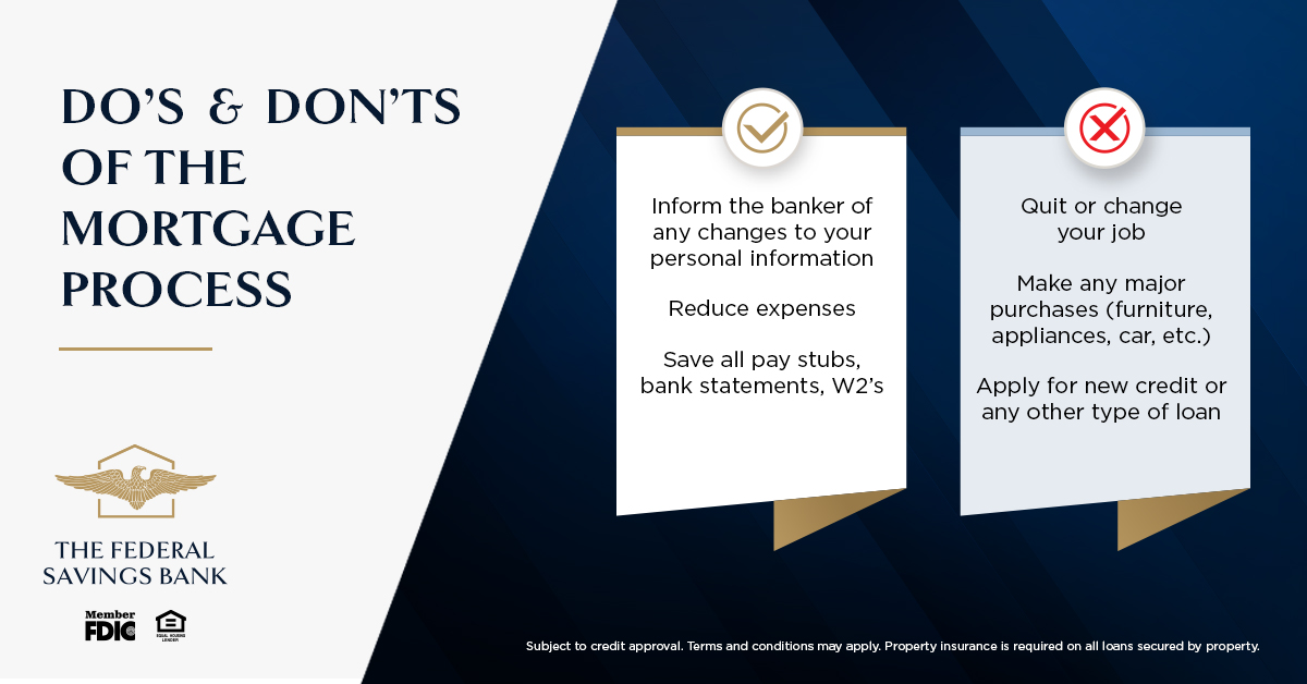 Not sure what will help or hinder your loan?  Here are some Do’s and Don’ts of the mortgage process! Feel free to contact me to hear more tips from a loan professional!