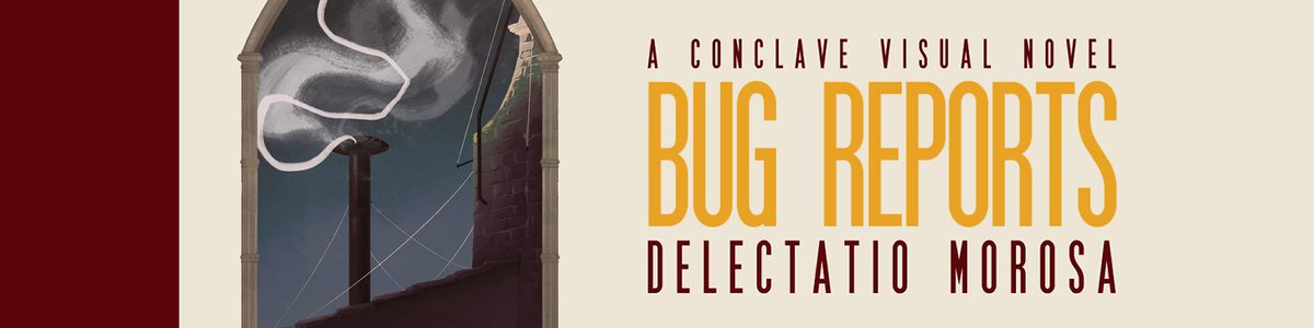 conclaveVN's tweet photo. Announcement!

If any players have noticed any technical bugs 🐛  or glitches while playing Delectatio Morosa, kindly fill in this form below.

The dev team will take in these notes for future patches! #conclaveVN

Bug Report Form: https://t.co/6vH1ujPBRO https://t.co/lZ2bEi2TGz