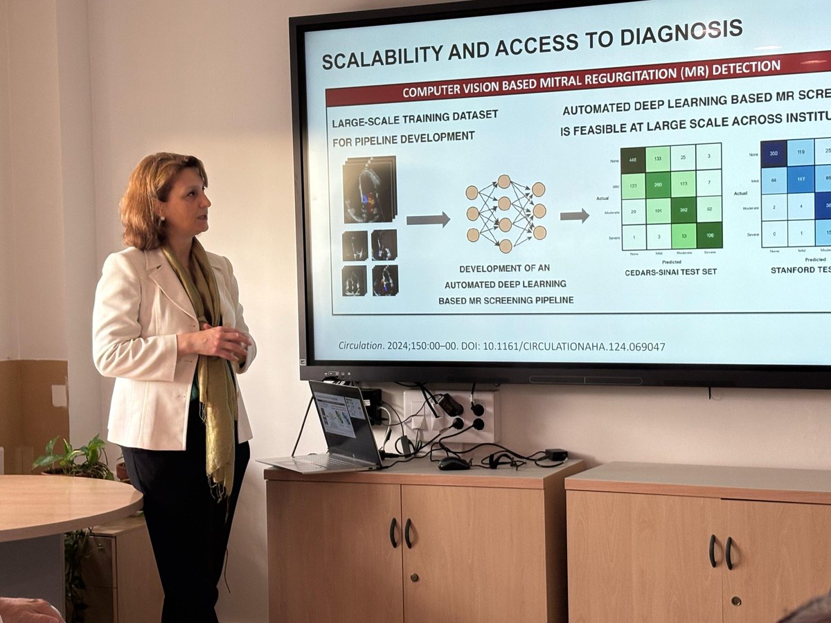 Hoy nuestro servicio de <a href="/CardiologiaHUVM/">Cardiología HUVM</a> ha organizado una sesión especial sobre IA en Imagen Cardiovascular ❤️ con la cardióloga invitada Victoria Delgado de <a href="/hgermanstrias/">Hosp. Germans Trias</a>