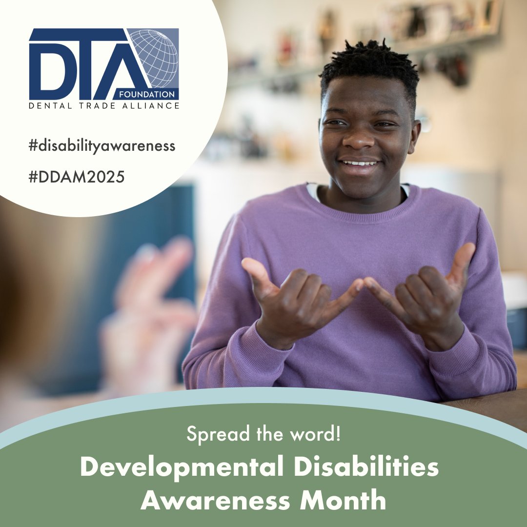This Developmental Disabilities Awareness Month, we invite you to share, learn, and advocate for accessible dental care. Oral health should never be out of reach. Learn more and download our social media posts and graphics here: bit.ly/3XgRn7N 

#DDAM2025