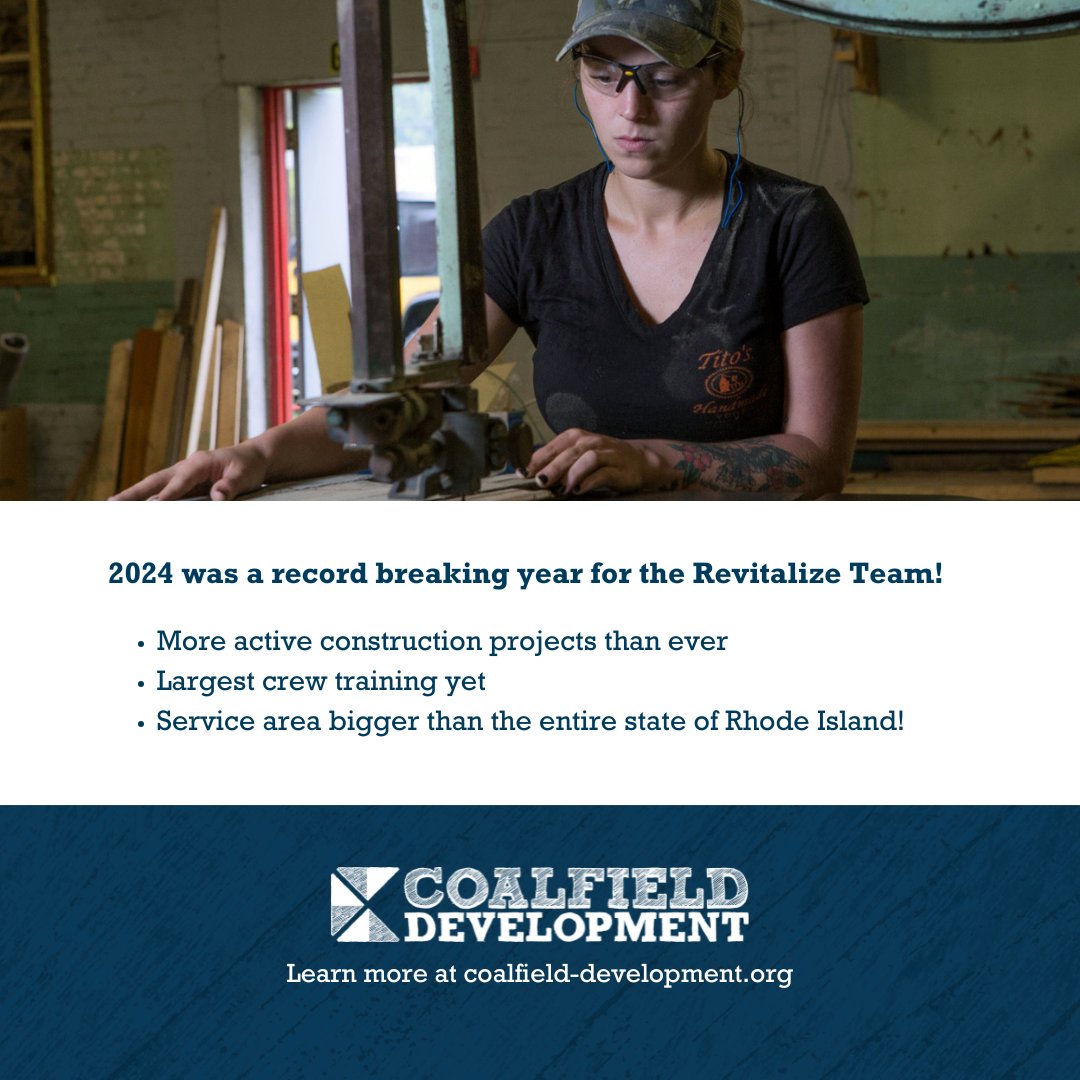 Our social enterprise, Revitalize Appalachia, partners with communities to transform abandoned spaces once deemed liabilities into assets, providing quality training and jobs for local folks along the way 🏡💪 Check out our 2024 milestones!