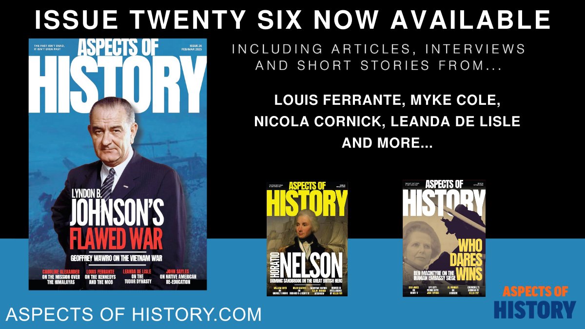 Free via #kindleunlimited
Aspects of History: Issue 26. OUT NOW.

Featuring <a href="/LOUFERRANTE/">Louis Ferrante</a> <a href="/MykeCole/">Myke Cole</a>
<a href="/NicolaCornick/">Nicola Cornick</a> <a href="/LeandadeLisle/">Leanda de Lisle</a> and more...

#historylovers #historyteacher #twitterstorians