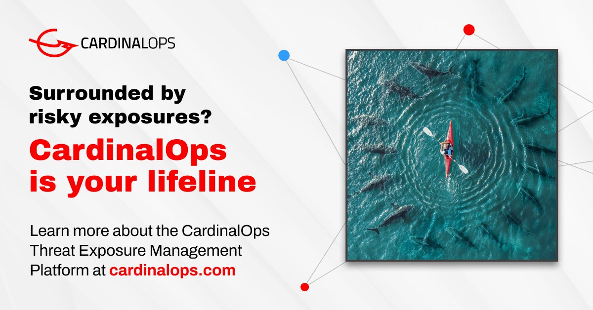 Surrounded by risky threat exposures? 🦈🚣‍♂️ You are not alone! CardinalOps is your lifeline - prioritize &amp; remediate gaps before threats strike.

Learn more: hubs.li/Q03cs0JK0

#CTEM #MITREATTACK #ThreatExposureManagement #detectioncontrols #preventioncontrols