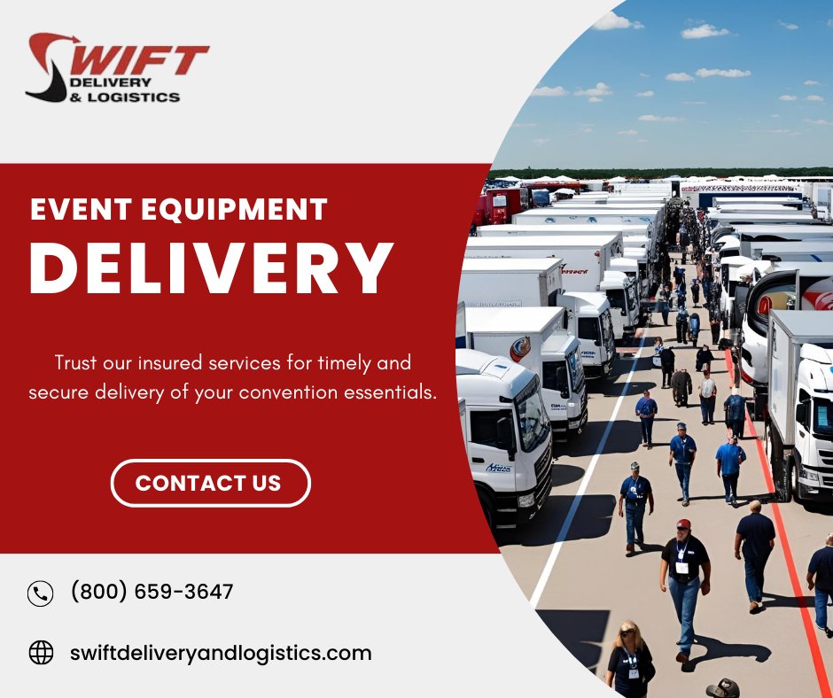 SwiftDL's tweet image. Experienced Professionals Handling Your Event Materials 👷‍♂️

Trust our skilled team to deliver your convention materials securely, with full insurance.

1) Expert Staff 🛠️
2) Safe Transport 🚚
3) Full Insurance Coverage 🛡️

#ProfessionalCourier #ConventionLogistics
